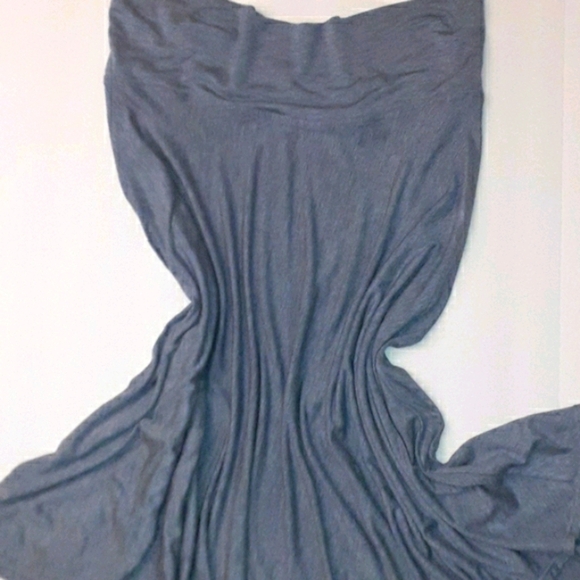 MAX STUDIO Denim Blue Skaters Flowy Skirt - Picture 4 of 4